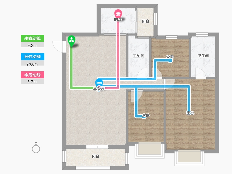 广东省-佛山市-伦教碧桂园-81.47-户型库-动静线