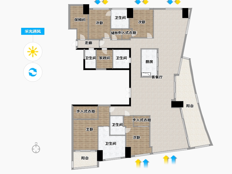 浙江省-绍兴市-源盛云锦中心-337.76-户型库-采光通风