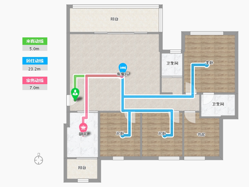 四川省-成都市-蜀郡清上居-108.85-户型库-动静线