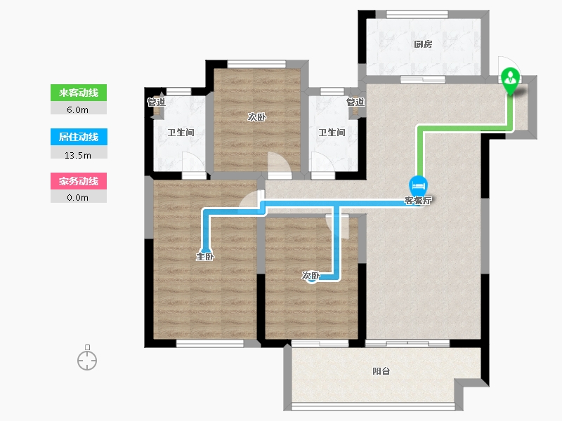 江苏省-常州市-东方君开-92.80-户型库-动静线