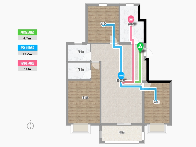 山东省-菏泽市-国璟府-96.62-户型库-动静线