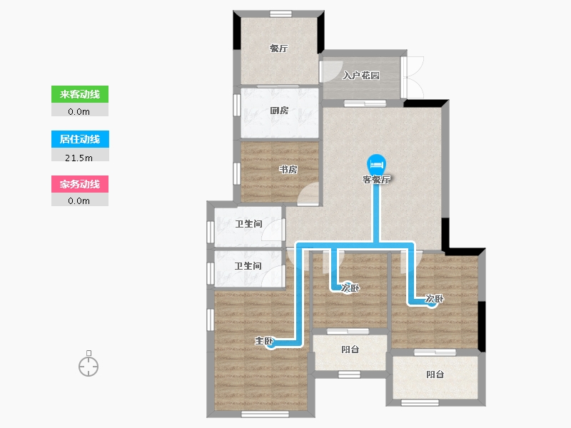 福建省-漳州市-平和御龙湾-96.86-户型库-动静线