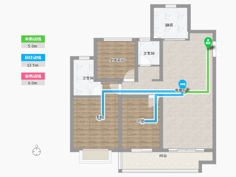 江苏省-常州市-邹区嘉宏MOOCSTAR星光城-94.40-户型库-动静线