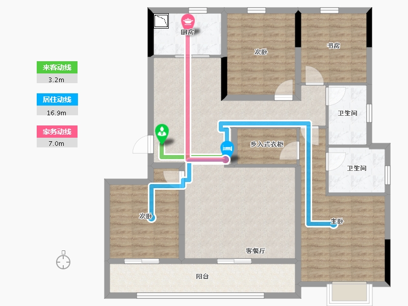 浙江省-金华市-融创森山半岛-115.97-户型库-动静线