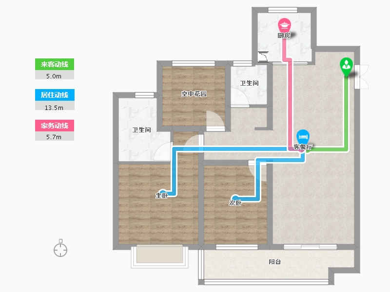 江苏省-常州市-邹区嘉宏MOOCSTAR星光城-92.00-户型库-动静线