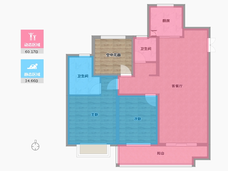 江苏省-常州市-邹区嘉宏MOOCSTAR星光城-92.00-户型库-动静分区