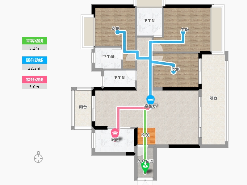 广东省-湛江市-嘉豪城市花园-102.84-户型库-动静线