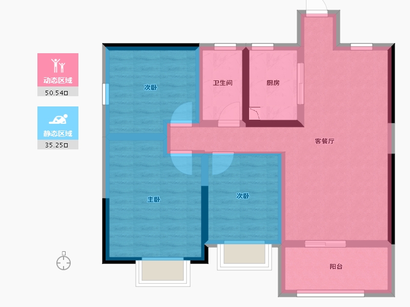 江西省-九江市-艺邦山水城-75.31-户型库-动静分区