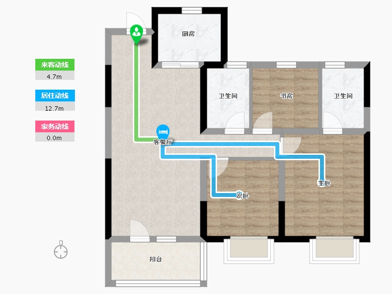 山东省-青岛市-天一仁和栊樾海-74.00-户型库-动静线