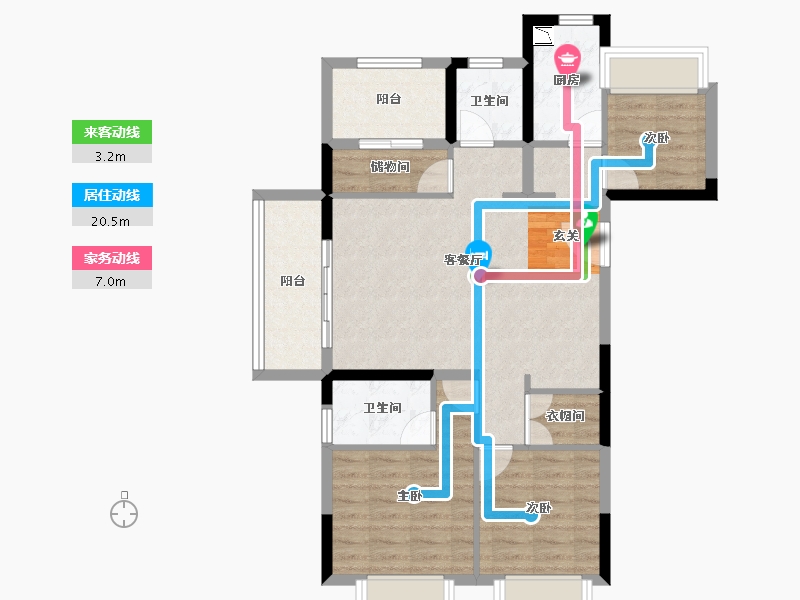 湖北省-孝感市-金辉城-83.03-户型库-动静线