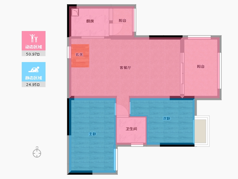 贵州省-贵阳市-广大城-67.83-户型库-动静分区