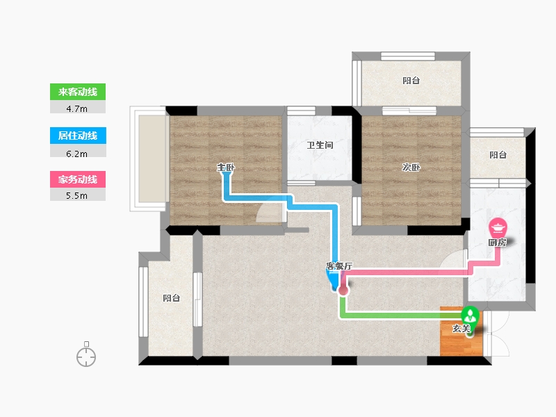 贵州省-贵阳市-广大城-64.47-户型库-动静线