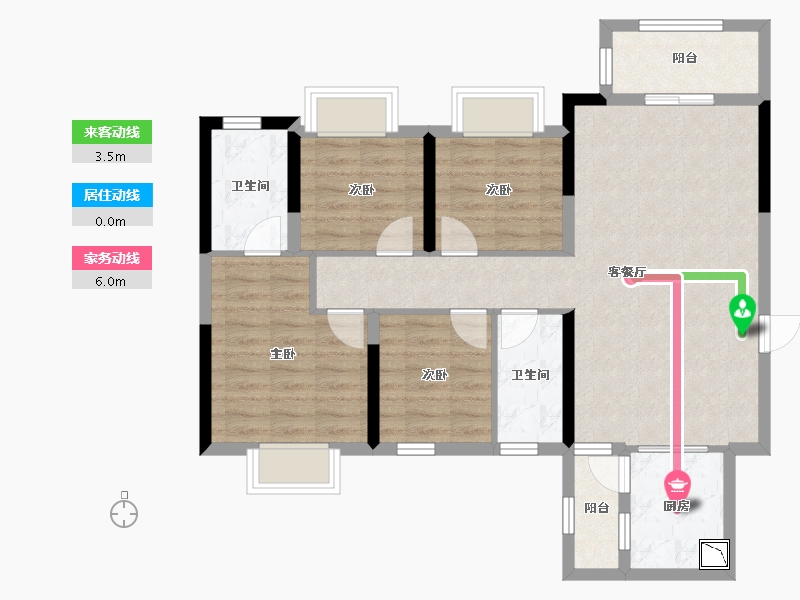 广西壮族自治区-贵港市-苏园-88.17-户型库-动静线