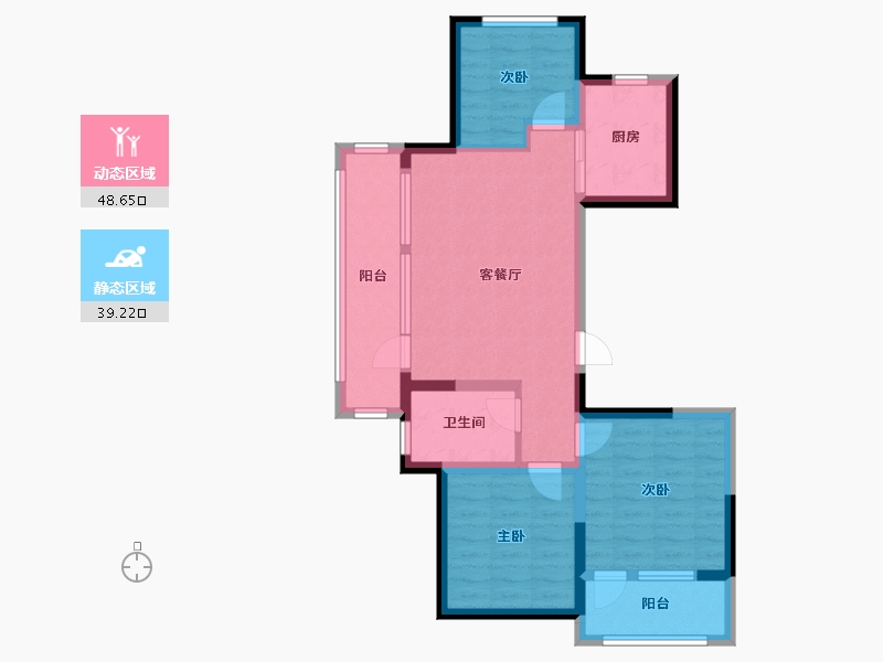 山东省-青岛市-海信九贤府-77.14-户型库-动静分区