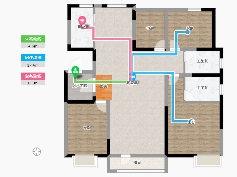 河北省-唐山市-新天地鹭港21区东-124.14-户型库-动静线