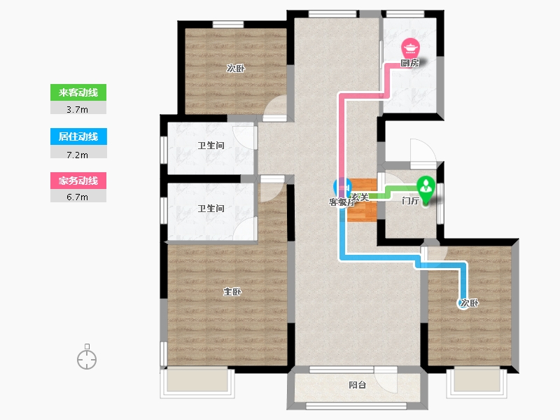 河北省-唐山市-新天地鹭港21区东-104.02-户型库-动静线