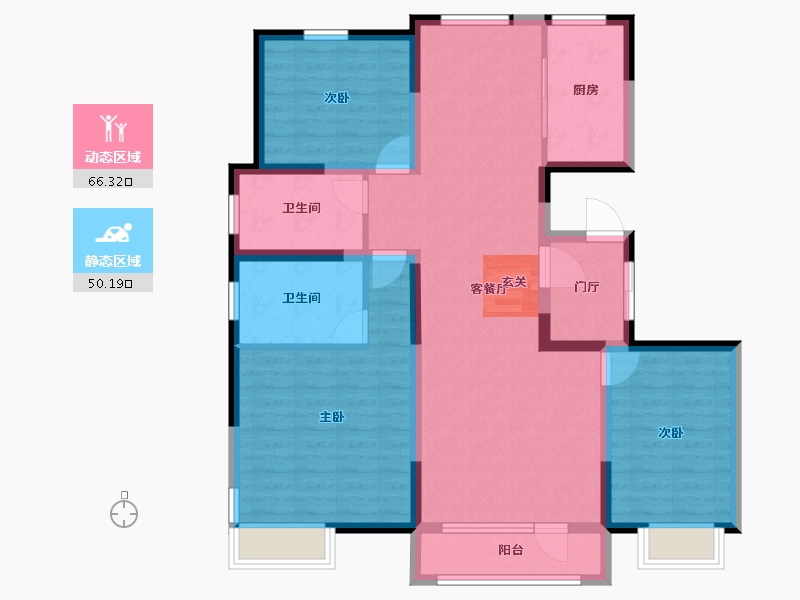 河北省-唐山市-新天地鹭港21区东-104.02-户型库-动静分区