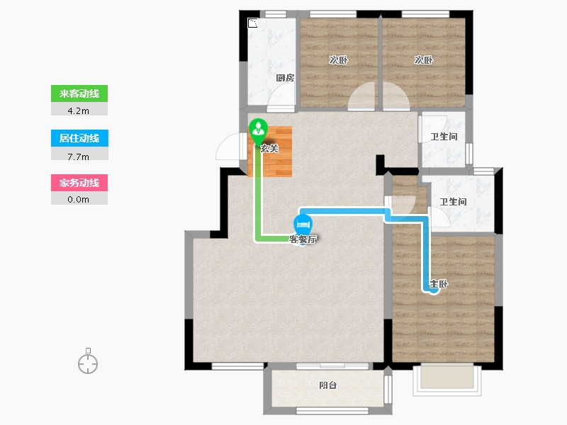 河北省-唐山市-和泓・葛沽湾首府-94.40-户型库-动静线