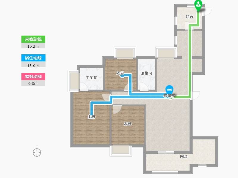 江西省-南昌市-国贸天峯-101.35-户型库-动静线