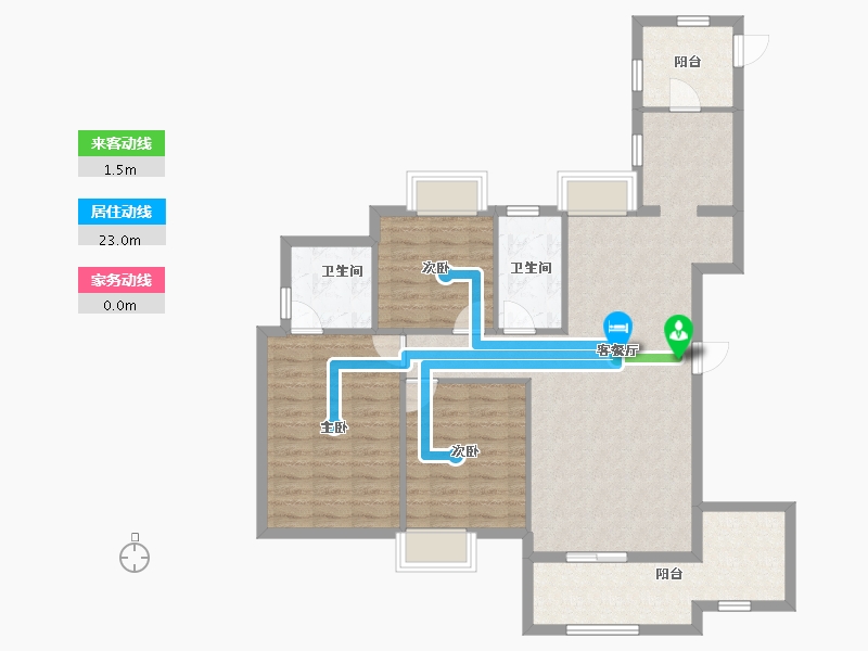 江西省-南昌市-国贸天峯-101.25-户型库-动静线