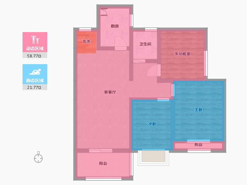 贵州省-贵阳市-敬山府-70.02-户型库-动静分区