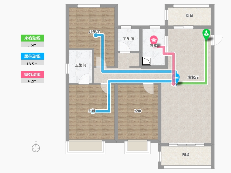 河南省-开封市-保利城-101.22-户型库-动静线