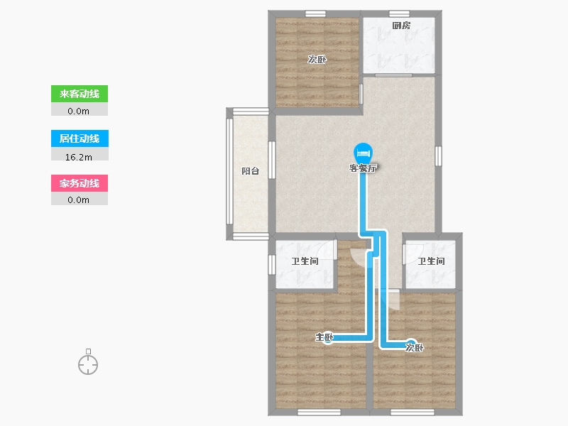 山东省-青岛市-中车小镇-86.40-户型库-动静线