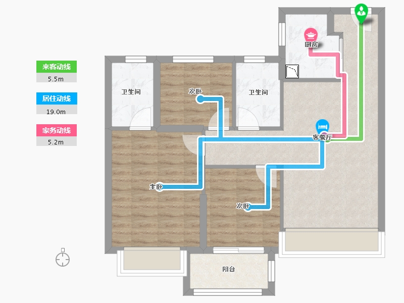 福建省-漳州市-中骏雍景府-71.21-户型库-动静线