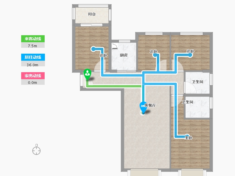 福建省-漳州市-中骏雍景府-102.41-户型库-动静线