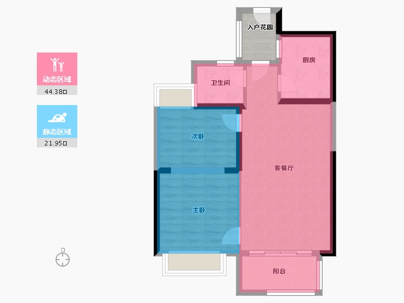 福建省-漳州市-永鸿鸿溪谷-62.40-户型库-动静分区