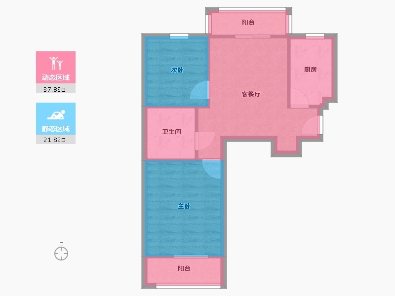 上海-上海市-瑞和明庭-53.24-户型库-动静分区