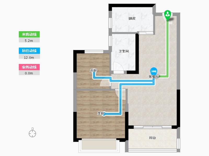 河南省-开封市-郑东恒大文化旅游城-65.60-户型库-动静线