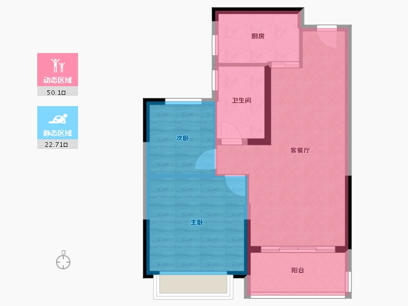 河南省-开封市-郑东恒大文化旅游城-65.60-户型库-动静分区