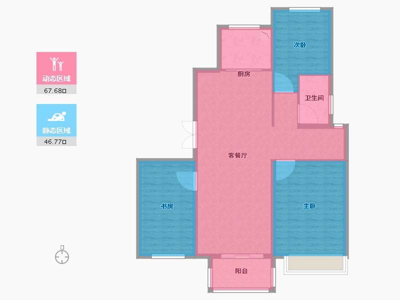 河南省-开封市-保利城-104.01-户型库-动静分区