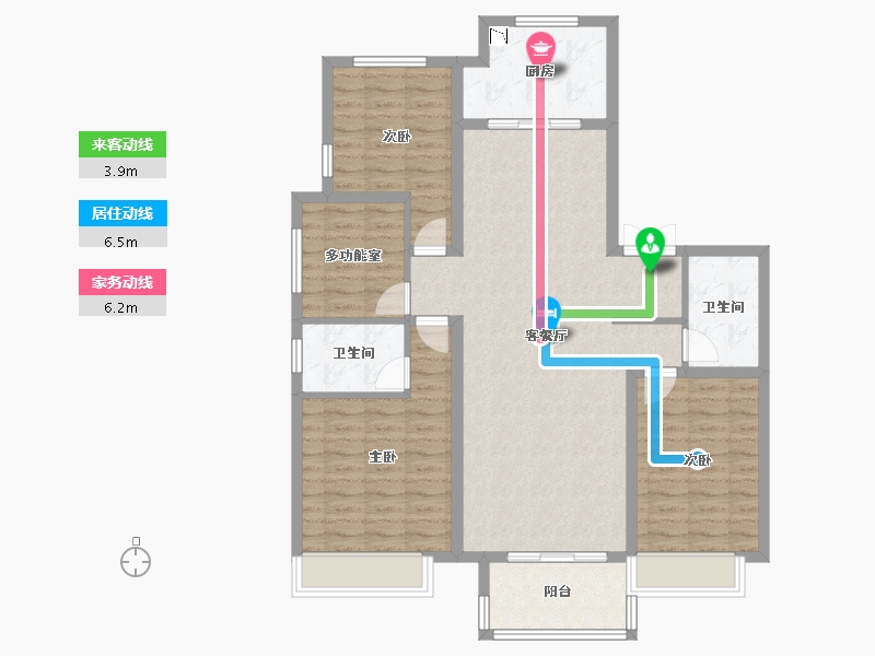 河南省-开封市-保利城-111.32-户型库-动静线