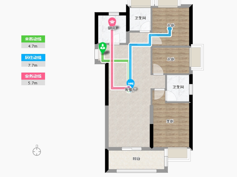 福建省-福州市-天空之城-70.97-户型库-动静线