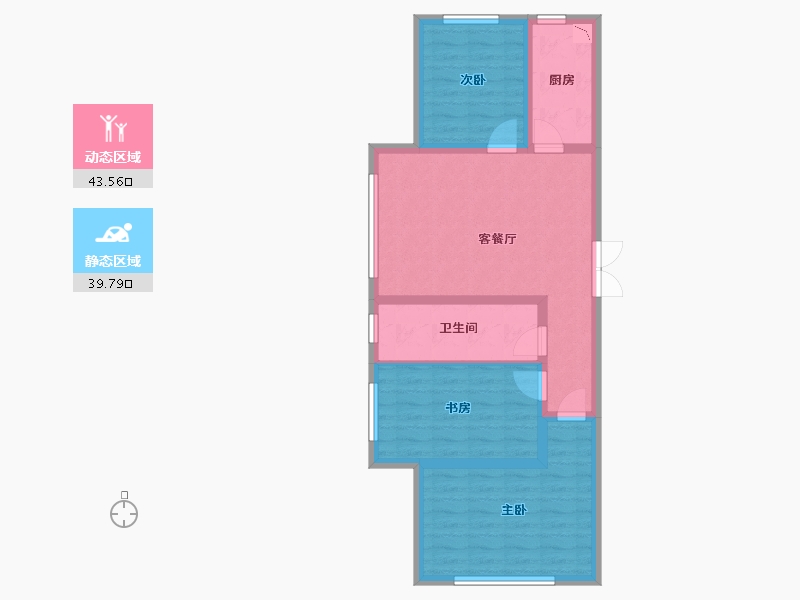 黑龙江省-牡丹江市-星河传说-73.80-户型库-动静分区