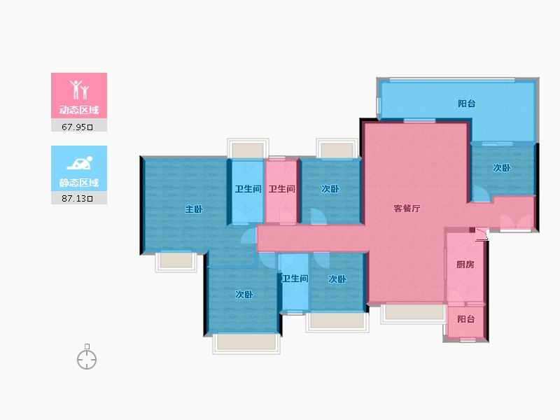 广东省-阳江市-星海湾-139.20-户型库-动静分区