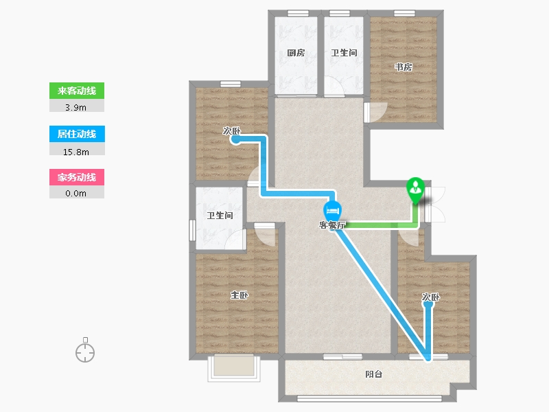 山东省-潍坊市-恒信阳光假日-110.84-户型库-动静线