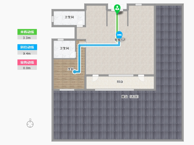 浙江省-金华市-融创森山半岛-250.15-户型库-动静线