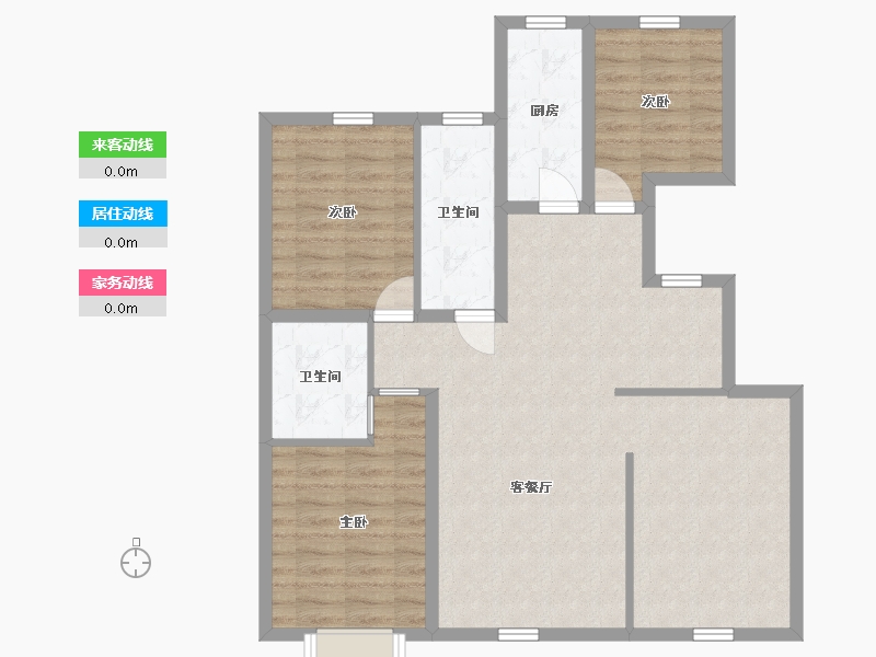 辽宁省-铁岭市-金泰紫澜山-94.28-户型库-动静线