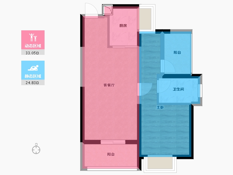 广东省-深圳市-颐翠名庭-50.62-户型库-动静分区