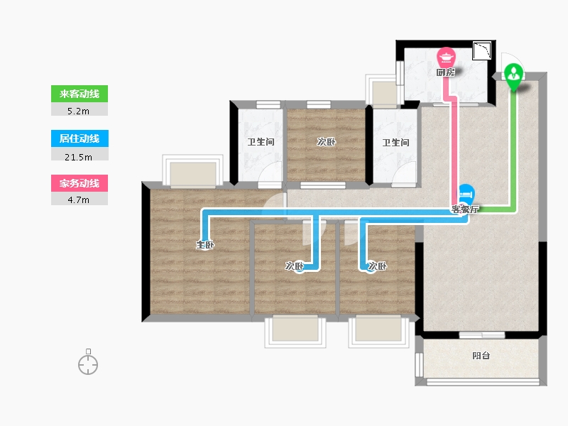 广东省-深圳市-创城丁山河畔-83.20-户型库-动静线