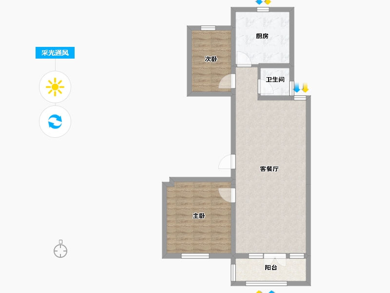 河北省-承德市-滦阳府-72.12-户型库-采光通风