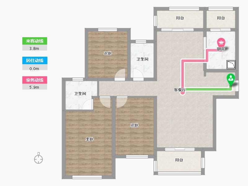 河南省-周口市-周口建业春天里-108.47-户型库-动静线