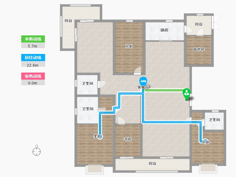 北京-北京市-祥云赋-230.03-户型库-动静线