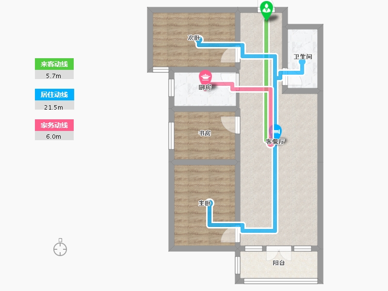 河北省-石家庄市-金城嘉园-72.10-户型库-动静线