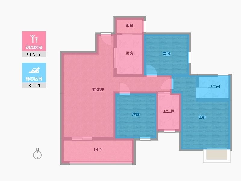 四川省-遂宁市-烨宇·锦绣江山-82.84-户型库-动静分区