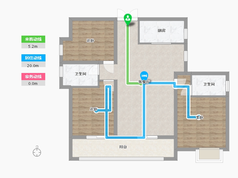 湖南省-常德市-诚信东郡-95.08-户型库-动静线