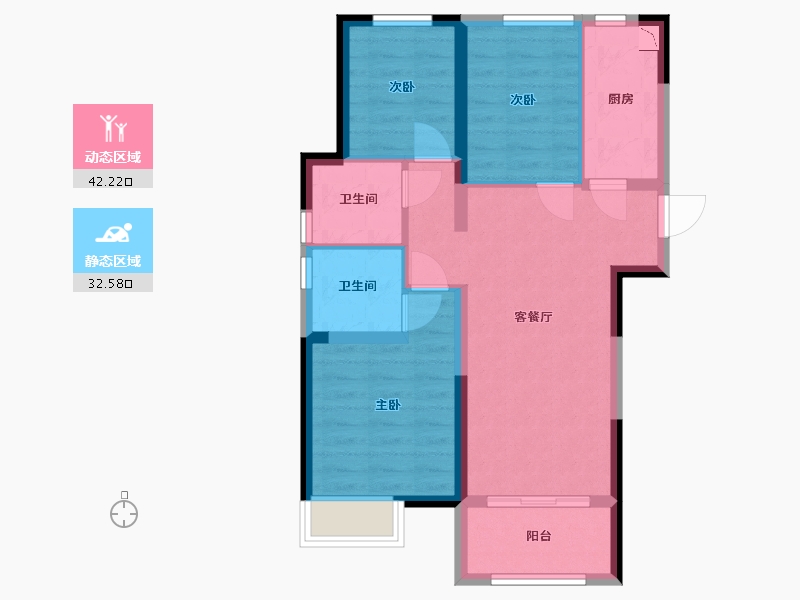 河南省-郑州市-正商智慧城-66.01-户型库-动静分区